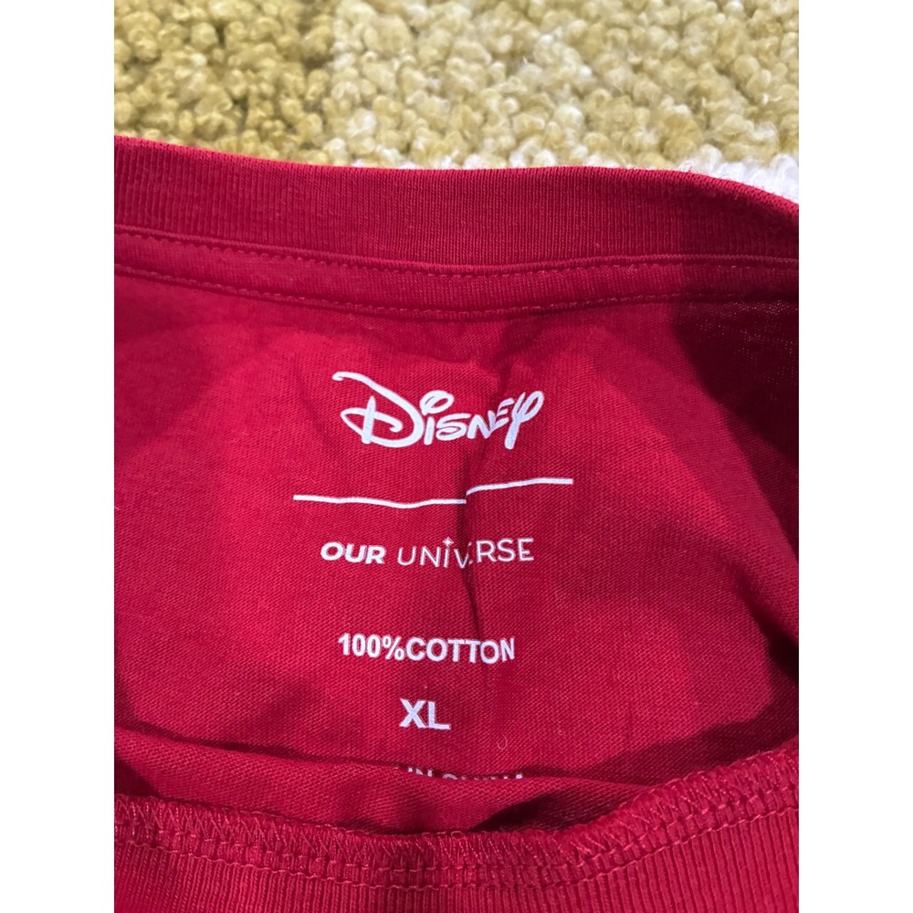 Disney Our Universe Mulan Colorblock T-Shirt Mens XL Red Black Chinese‎ Graphic - Picture 4 of 8